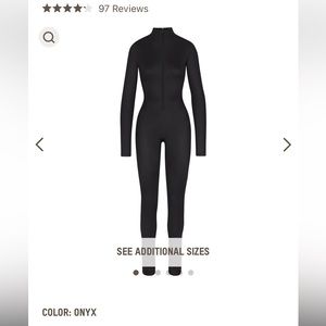 Skims Mock Neck long Sleeve Onesie